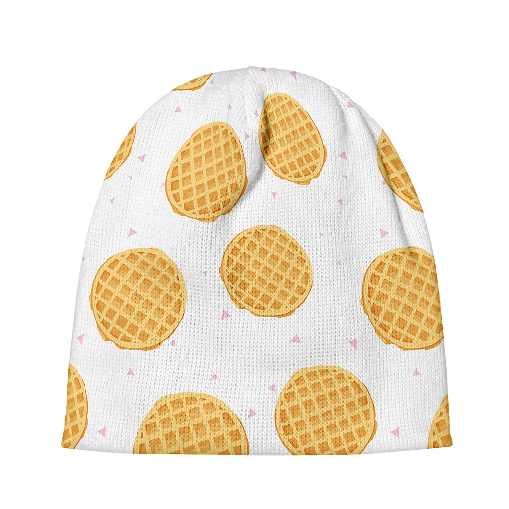 Cute Waffle Pattern Print Beanie