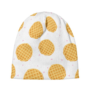 Cute Waffle Pattern Print Beanie