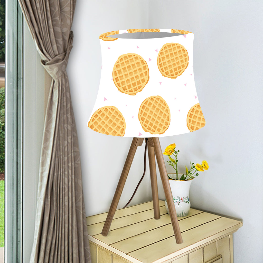 Cute Waffle Pattern Print Bell Lamp Shade