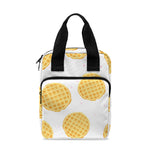 Cute Waffle Pattern Print Bible Tote Bag