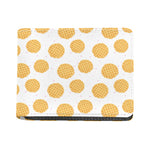 Cute Waffle Pattern Print Bifold Wallet