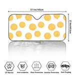 Cute Waffle Pattern Print Car Windshield Sun Shade