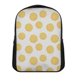 Cute Waffle Pattern Print Casual Backpack