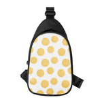 Cute Waffle Pattern Print Chest Bag