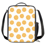 Cute Waffle Pattern Print Crossbody Lunch Bag