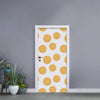 Cute Waffle Pattern Print Door Sticker