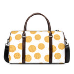 Cute Waffle Pattern Print Duffle Bag