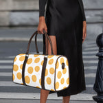Cute Waffle Pattern Print Duffle Bag