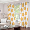 Cute Waffle Pattern Print Extra Wide Grommet Curtains