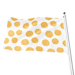 Cute Waffle Pattern Print Flag