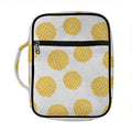 Cute Waffle Pattern Print Front Pocket Bible Bag