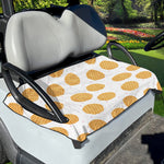 Cute Waffle Pattern Print Golf Cart Seat Cover