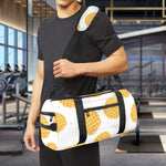 Cute Waffle Pattern Print Gym Bag