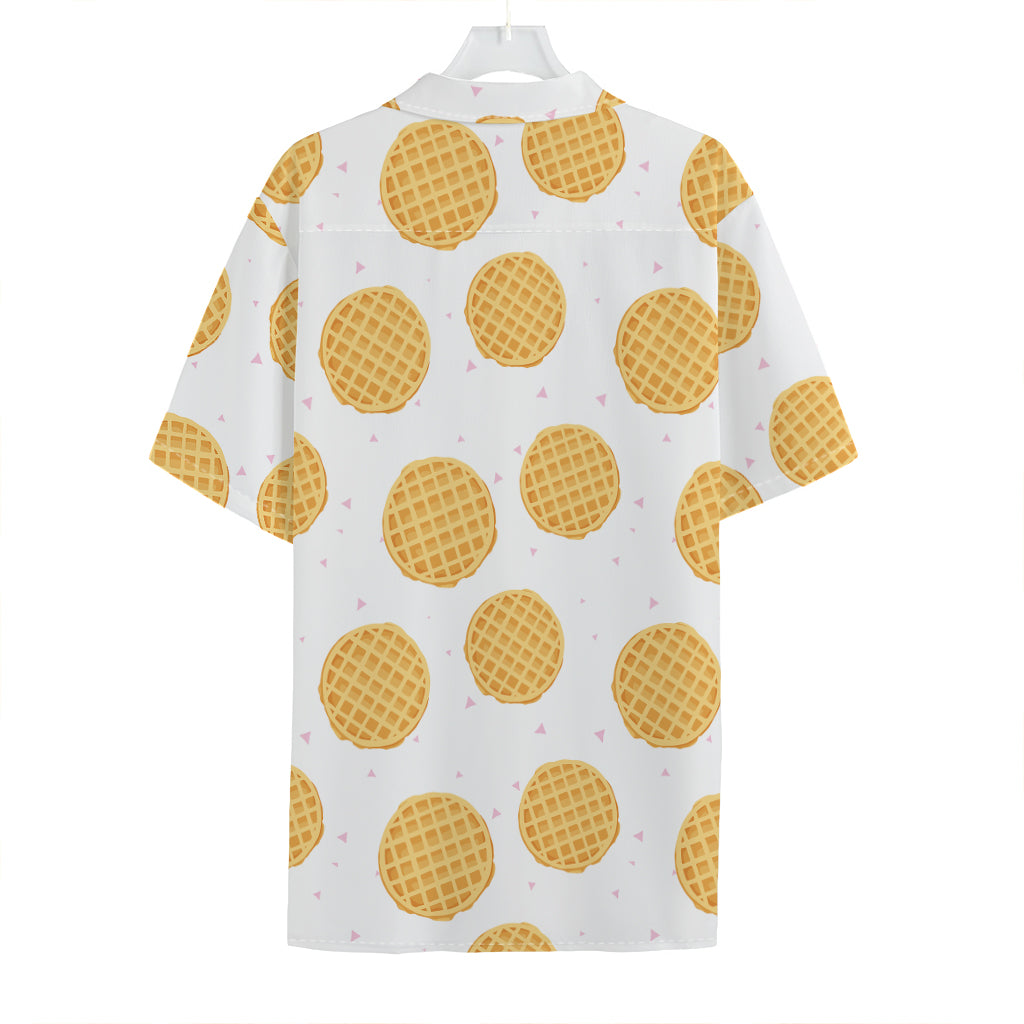 Cute Waffle Pattern Print Hawaiian Shirt