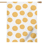 Cute Waffle Pattern Print House Flag
