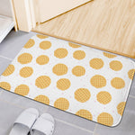 Cute Waffle Pattern Print Indoor Door Mat