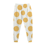 Cute Waffle Pattern Print Jogger Pants