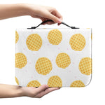 Cute Waffle Pattern Print Leather Bible Cover