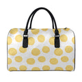 Cute Waffle Pattern Print Leather Duffel Bag