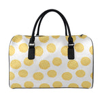 Cute Waffle Pattern Print Leather Duffle Bag