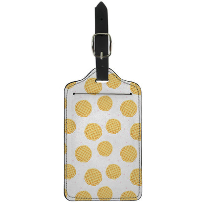 Cute Waffle Pattern Print Luggage Tag