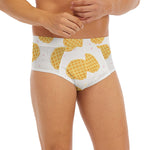 Cute Waffle Pattern Print Men's Briefs