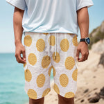 Cute Waffle Pattern Print Men's Cargo Shorts