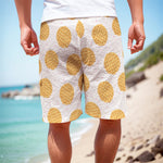 Cute Waffle Pattern Print Men's Cargo Shorts