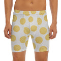 Cute Waffle Pattern Print Men's Long Boxer Briefs