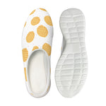Cute Waffle Pattern Print Mesh Casual Shoes