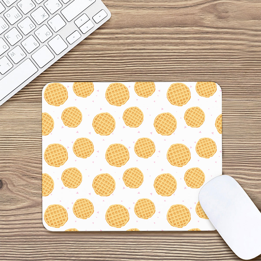 Cute Waffle Pattern Print Mouse Pad