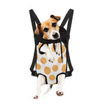 Cute Waffle Pattern Print Pet Carrier Backpack