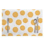 Cute Waffle Pattern Print Placemat