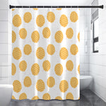 Cute Waffle Pattern Print Premium Shower Curtain