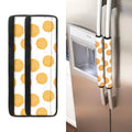 Cute Waffle Pattern Print Refrigerator Handle Covers