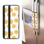 Cute Waffle Pattern Print Refrigerator Handle Covers