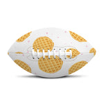 Cute Waffle Pattern Print Rugby Ball