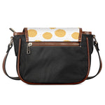 Cute Waffle Pattern Print Saddle Bag
