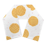 Cute Waffle Pattern Print Scarf