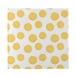 Cute Waffle Pattern Print Silk Bandana