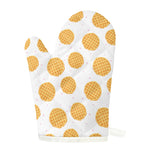 Cute Waffle Pattern Print Single Oven Mitt