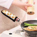 Cute Waffle Pattern Print Skillet Handle Cover