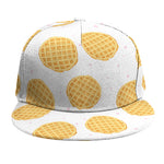 Cute Waffle Pattern Print Snapback Cap