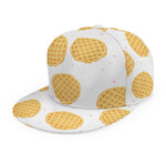 Cute Waffle Pattern Print Snapback Cap