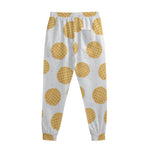 Cute Waffle Pattern Print Sweatpants