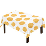 Cute Waffle Pattern Print Tablecloth