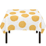 Cute Waffle Pattern Print Tablecloth