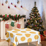 Cute Waffle Pattern Print Tablecloth