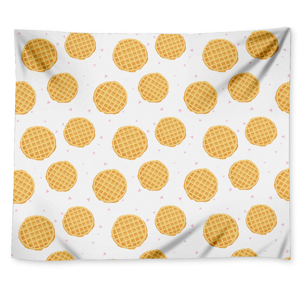 Cute Waffle Pattern Print Tapestry