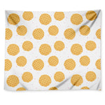 Cute Waffle Pattern Print Tapestry